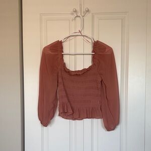 All in Favor Dusty Rose Blouse